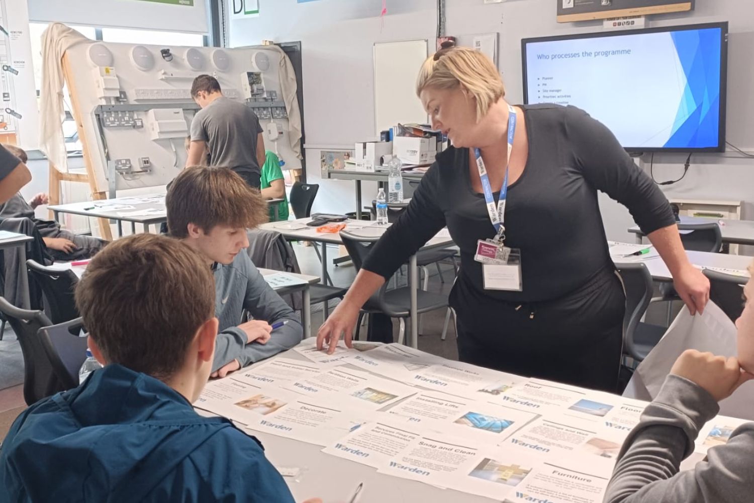 Promoting careers in construction at Riverside College